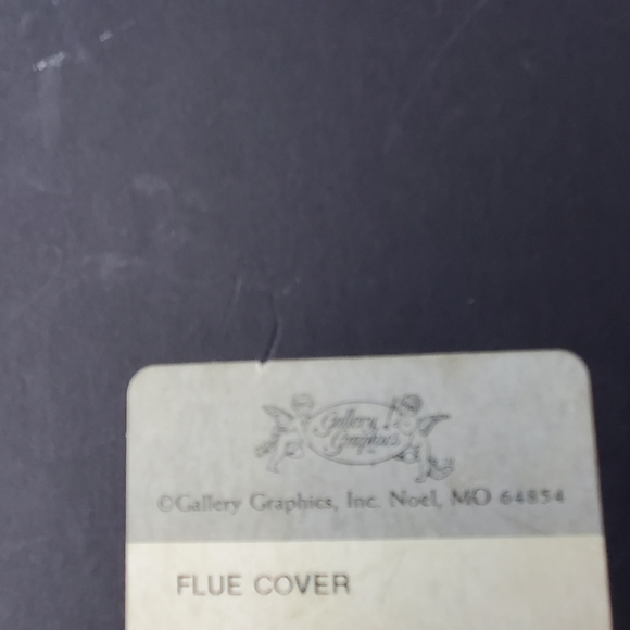 RARE FIND Vintage Flue Cover- Reproduction 11" x 8.5". - Picture 3 of 3